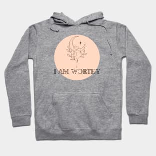 Affirmation Collection - I Am Worthy (Orange) Hoodie